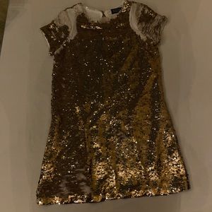 Trixxi Girl Gold Flip Sequin Dress